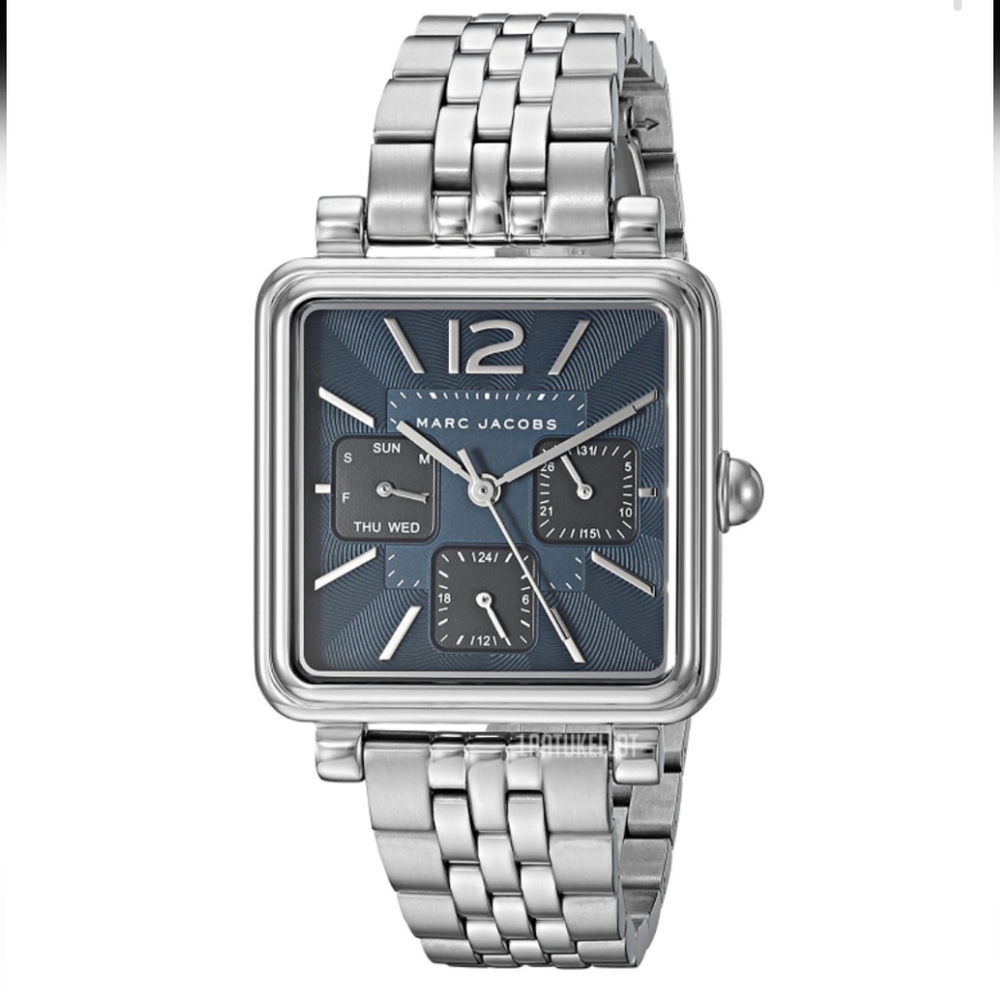 Marc Jacobs Silver Bracelet Watch with Blue Dial MJ3570